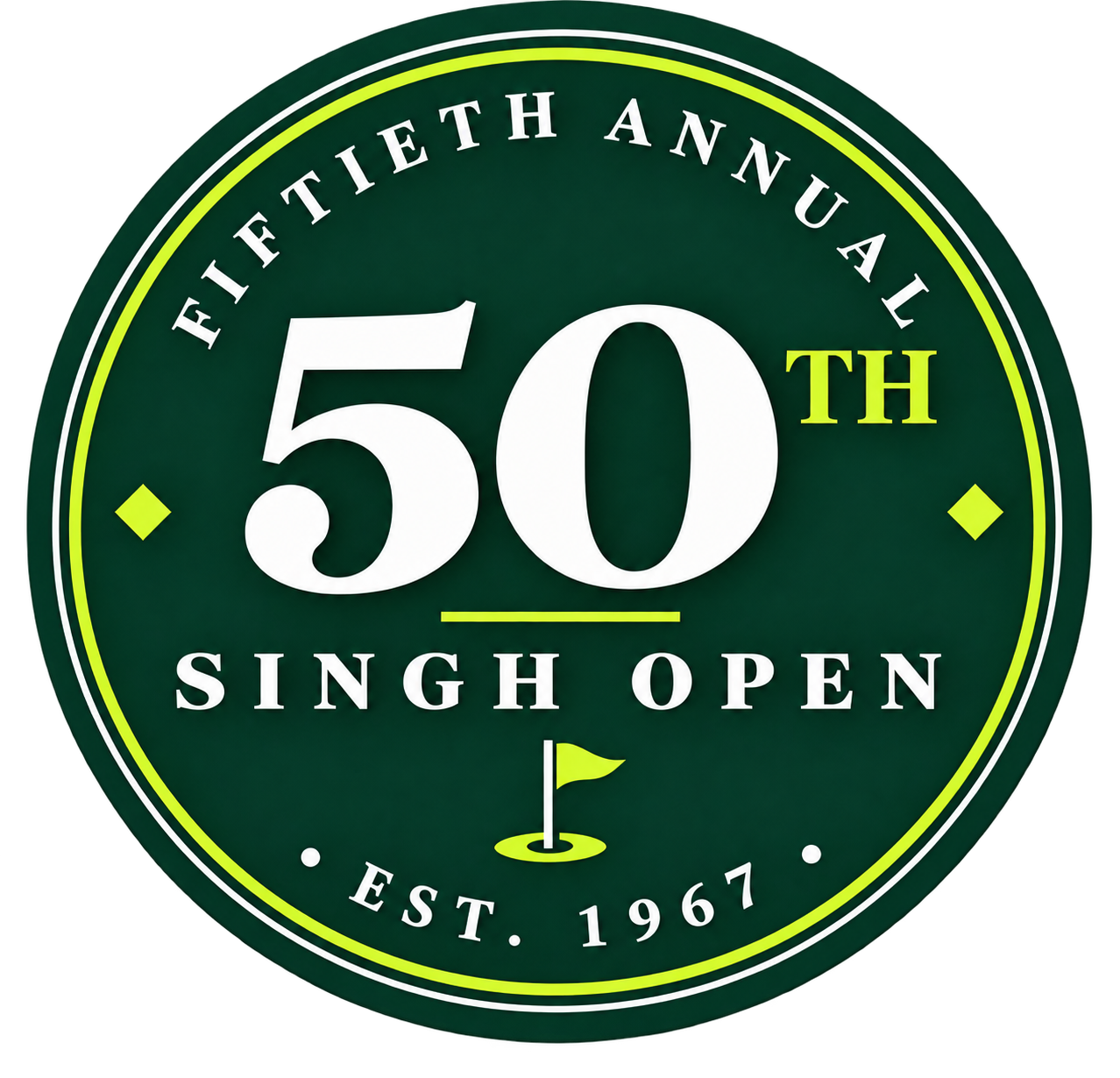 50th Singh Open commemorative emblem, established 1967